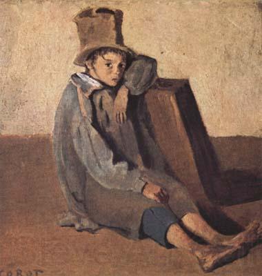 Jean Baptiste Camille  Corot L'enfant au chapeau haut de forme (mk11) France oil painting art